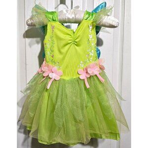 Disney Baby Tinkerbell Costume with Wings Fairy Dress Halloween Green Pink 6-12M